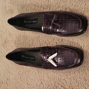 Etienne Aigner brown leather loafers